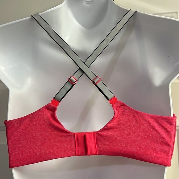 Victoria’s Secret Heather Pink, Black, Gray Adjustable Strap Convertible Bra-34D - Picture 6 of 16